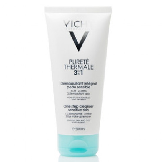 VICHY PURETE THERMAL DEMAQUILLANT INTEGRAL Γαλάκτωμα ντεμακιγιάζ 3 σε 1, 200ml