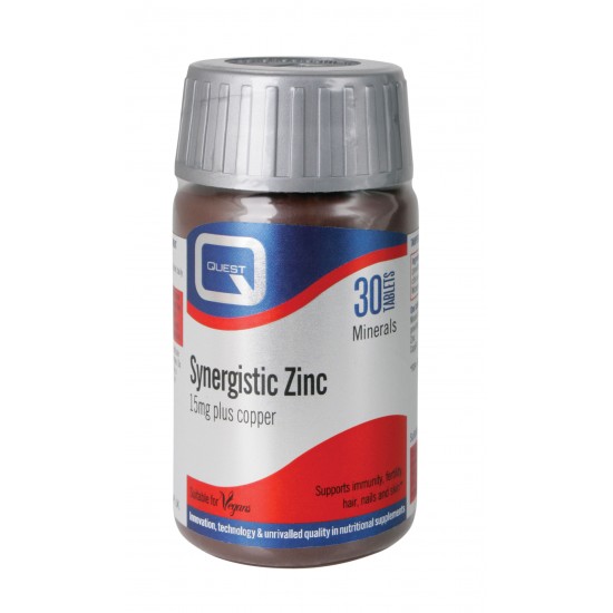 Quest - SYNERGISTIC ZINC 15mg with copper 30CAPS