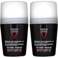 VICHY SET: HOMME Αποσμητικο 1+1 δώρο! (με έκπτωση -50% στο δεύτερο προϊόν) Homme Deodorant 72h Προστασία Απο Την Εφίδρωση 2x50ml