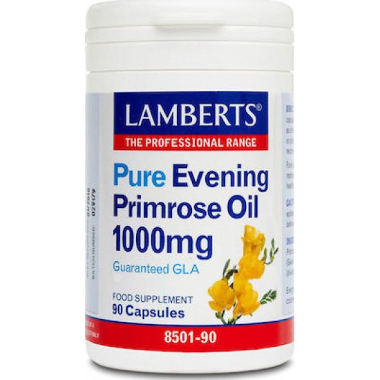 Lamberts Pure Evening Primrose Oil 1000mg Συμπλήρωμα με Γ-Λινολεϊκό οξύ (GLA) για Γυναίκες στην Εμμηνόπαυση 90 caps Lamberts Pure Evening Primrose Oil 1000mg Συμπλήρωμα με Γ-Λινολεϊκό οξύ (GLA) για Γυναίκες στην Εμμηνόπαυση 90 caps