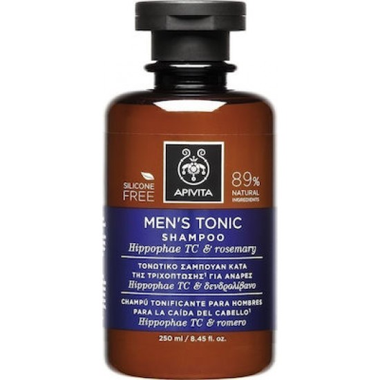 Apivita Men's Tonic Hippophae TC & Rosemary Σαμπουάν κατά της Τριχόπτωσης για Όλους τους Τύπους Μαλλιών 250ml Apivita Men's Tonic Hippophae TC & Rosemary Σαμπουάν κατά της Τριχόπτωσης για Όλους τους Τύπους Μαλλιών 250ml
