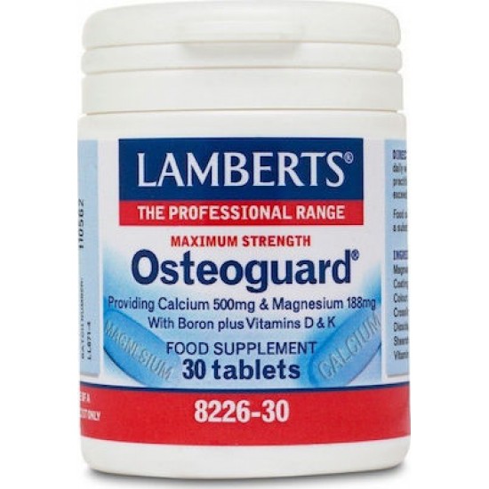 Lamberts Osteoguard Ολοκληρωμένη Φόρμουλα για Υγειή Οστά 30 Tablets Lamberts Osteoguard Ολοκληρωμένη Φόρμουλα για Υγειή Οστά 30 Tablets