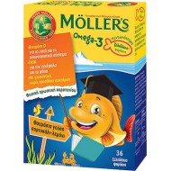 Moller's Omega 3 για Παιδιά 36 ζελεδάκια Πορτοκάλι Λεμόνι