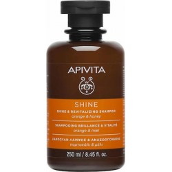Apivita Shine & Revitalizing Shampoo με Πορτοκάλι & Μέλι 250ml