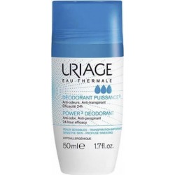 Uriage Deodorant Puissance 3 Roll-On 50ml Υποαλλεργικό Αποσμητικό, 50ml