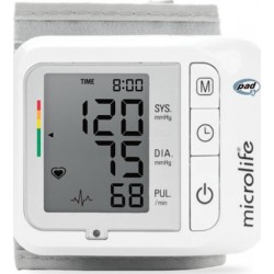 Microlife BP W1 Basic Wrist Blood Pressure Monitor with PAD Technology for Arrhythmia Detection 1 piece