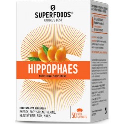 SUPERFOODS - Hippophaes - Sea Buckthorn Seed Oil - Ιπποφαές Eubias™, 50 ΦΥΤΙΚΕΣ ΚΑΨΟΥΛΕΣ