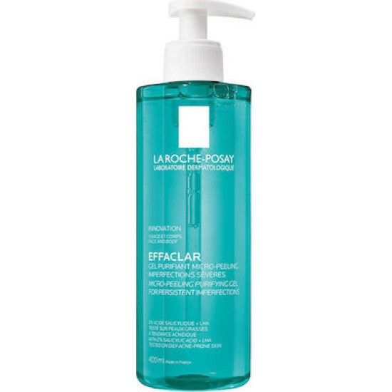 La Roche Posay Effaclar Μιcro-Peeling Purifying Gel Αφρώδες Gel Καθαρισμού, 400ml