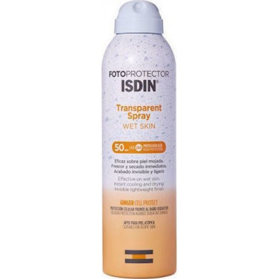Isdin Fotoprotector Transparent Spray Wet Skin SPF50 250ml