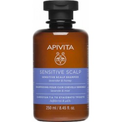 Apivita Holistic Hair Care Sensitive Scalp - Σαμπουάν Για Ευαίσθητο Τριχωτό Κεφαλής Με Λεβάντα & Μέλι 250ml