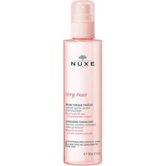 Nuxe Very Rose Refreshing Toning Mist Τονωτικό & Ενυδατικό Mist για το Πρόσωπο - Ολοκληρώνει το Ντεμακιγιάζ, 200ml Nuxe Very Rose Refreshing Toning Mist Τονωτικό & Ενυδατικό Mist για το Πρόσωπο - Ολοκληρώνει το Ντεμακιγιάζ, 200ml