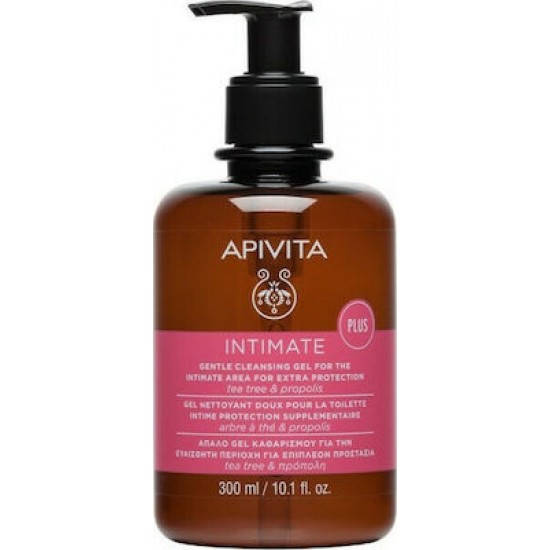 APIVITA Intimate Plus- Απαλό gel καθαρισμού για την ευαίσθητη περιοχή με tea tree & πρόπολη, 300ml APIVITA Intimate Plus- Απαλό gel καθαρισμού για την ευαίσθητη περιοχή με tea tree & πρόπολη, 300ml