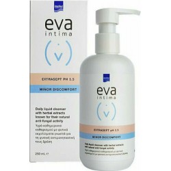 Intermed Eva Intima Extrasept pH 3.5 Minor Discomfort Υγρό Καθημερινού Καθαρισμού Ευαίσθητης Περιοχής με Φυσική Αντιμυκητιασική Δράση, 250ml