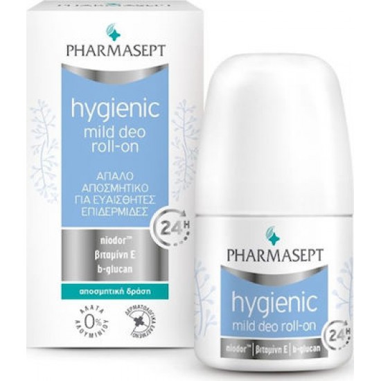 Pharmasept Hygienic Mild Deo Roll-on 24h Απαλό Αποσμητικό για Ευαίσθητες Επιδερμίδες, 50ml