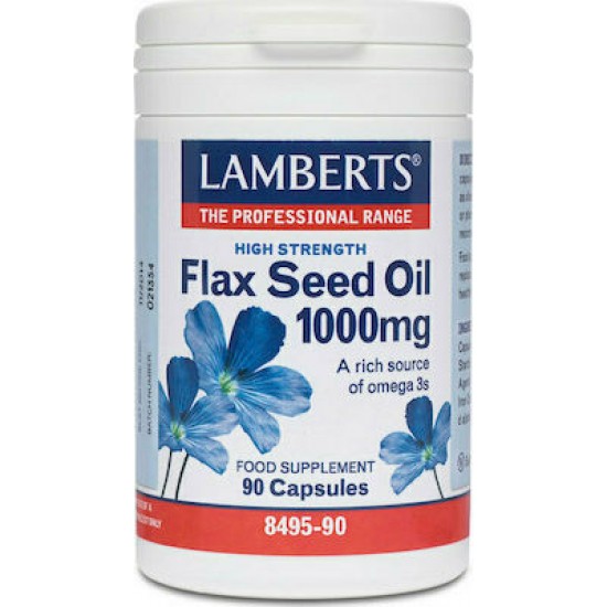 LAMBERTS FLAX SEED OIL 1000MG, 90 caps