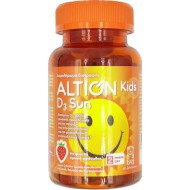 Altion Kids D3 Sun 60 Ζελεδάκια - Συμπλήρωμα Διατροφής Βιταμίνης D3 για Παιδιά με Γεύση Φράουλα