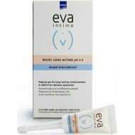 Intermed Eva Intima Moist Log Acting pH 3.0 Υγραντική Κολπική Γέλη, 9 Kολπικοί Eφαρμοστές 2,5g
