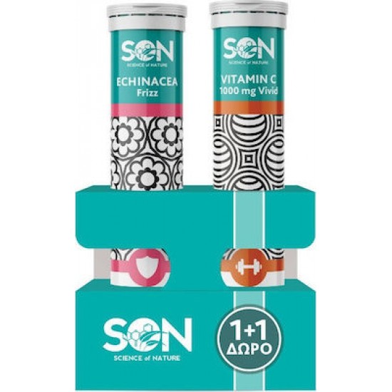 Science of Nature Echinacea & Vitamin C 2 x 20 αναβράζοντα δισκία Science of Nature Echinacea & Vitamin C 2 x 20 αναβράζοντα δισκία