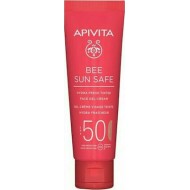 Apivita Bee Sun Safe Hydra Fresh Tinted Face Cream - Ενυδατική Κρέμα-Gel Προσώπου Με Χρώμα SPF50, 50ml