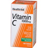 Health Aid Vegan Vitamin C 1000mg with Bioflavonoids Prolonged Release Βιταμίνη C Βραδείας Αποδέσμευσης με Βιοφλαβονοειδή, 100tabs