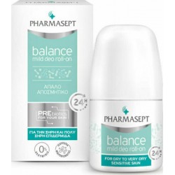 Pharmasept Balance Mild Deo 24h για Ξηρές Επιδερμίδες Roll-On 50ml