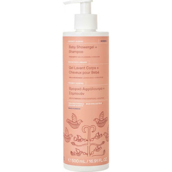 Korres Baby Αφρόλουτρο / Σαμπουάν Καρύδα & Αμύγδαλο 500ml Korres Baby Αφρόλουτρο / Σαμπουάν Καρύδα & Αμύγδαλο 500ml