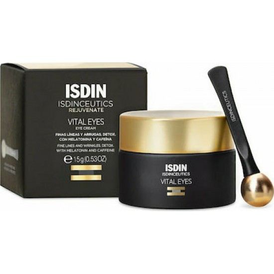 Isdin Isdinceutics Rejuvenate Vital Κρέμα Ματιών Για Μείωση Λεπτών Γραμμών & Ρυτίδων, 15gr