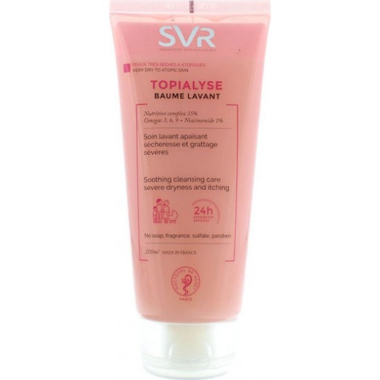SVR Laboratoire Dermatologique Xerial Topialyse Baume Lavant Υγρό Καθαρισμού για το Σώμα με Γλυκερίνη 200ml