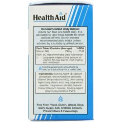 Health Aid B6 Vitamin Βιταμίνη για την Υγεία του Νευρικού Συστήματος 100mg 90 ταμπλέτες
