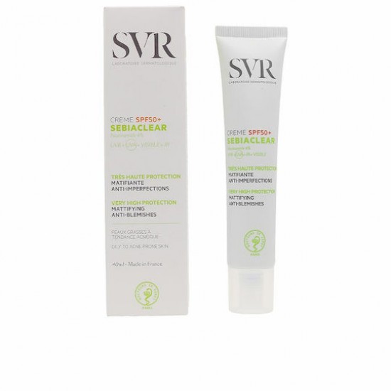 SVR Laboratoire Dermatologique Sebiaclear Αντηλιακή Κρέμα Προσώπου SPF50 40ml