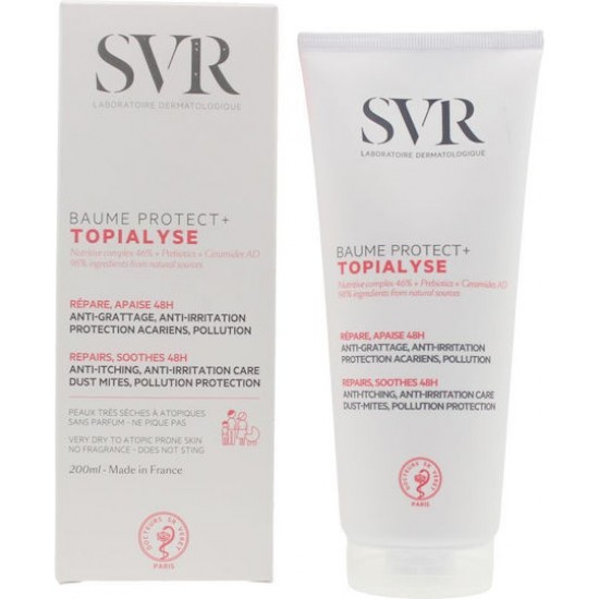 SVR Laboratoire Dermatologique Topialyse Protect+ Ultra-Rich Ενυδατικό Balm Σώματος για Όλες τις Επιδερμίδες 200ml