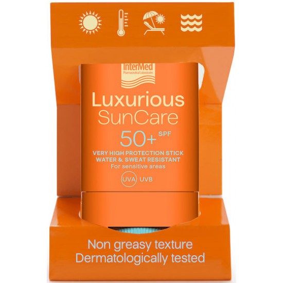 InterMed Luxurious Suncare Αντηλιακό Stick Προσώπου SPF50 16gr