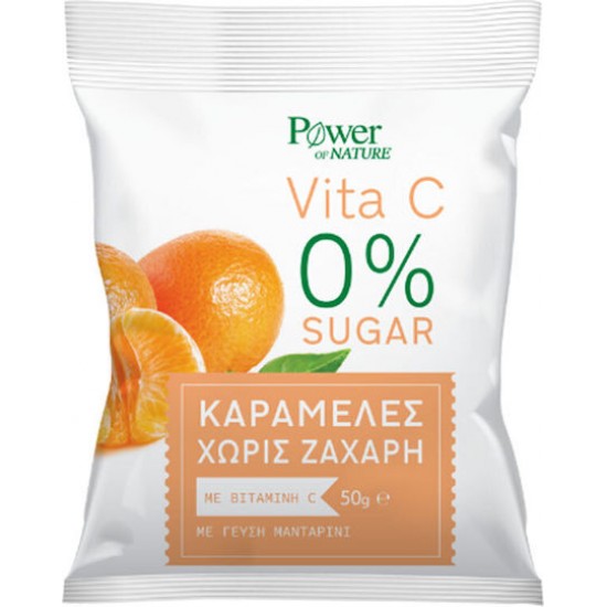 Power Health Vita C Βιταμίνη για Ενίσχυση του Ανοσοποιητικού, τo Δέρμα & Αντιοξειδωτική δράση Καραμέλα 16 x 3gr