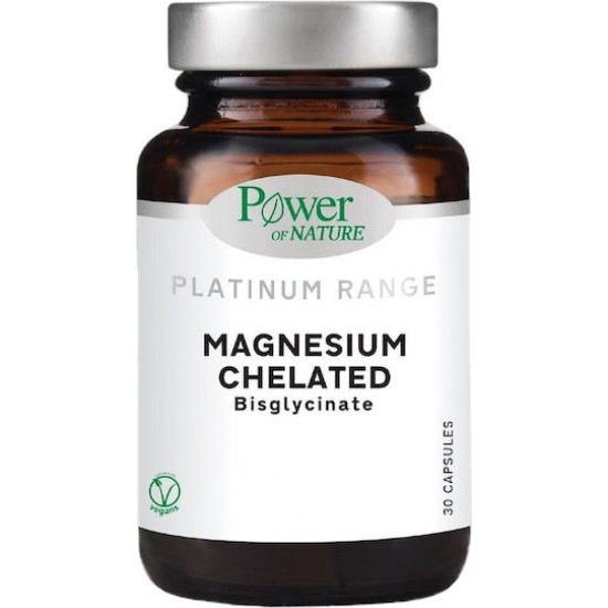 Power Of Nature Platinum Range Magnesium Chelated 30 κάψουλες Energy