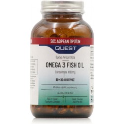 Quest Ωμέγα 3 Ιχθυέλαιο 1000mg 90 κάψουλες