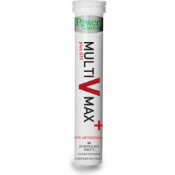 Power Health Multi V Max Plus Q10 Πολυβιταμίνη για Ενέργεια 50mg Ροδάκινο 20 αναβράζοντα δισκία