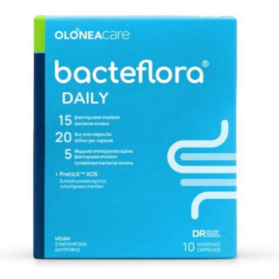 Olonea Bacteflora Daily με Προβιοτικά και Πρεβιοτικά 10 φυτικές κάψουλες