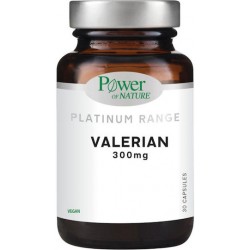 Power Of Nature Platinum Range Valerian 300mg Για Τον Ύπνο & Το Άγχος 30 Φυτικές Κάψουλες