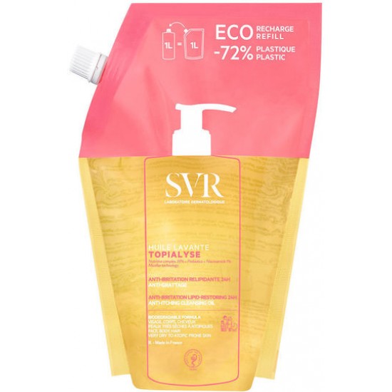 SVR Laboratoire Dermatologique Topialyse Λάδι Καθαρισμού για το Πρόσωπο & το Σώμα 1000ml