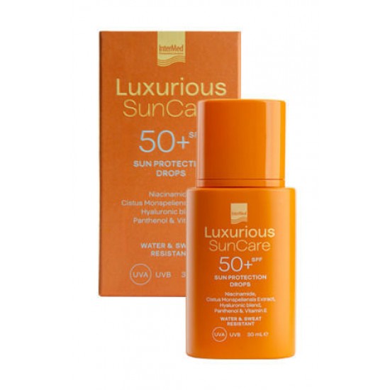 InterMed Luxurious SunCare Sun Protection Drops Αντηλιακό Προσώπου SPF50+ 30ml