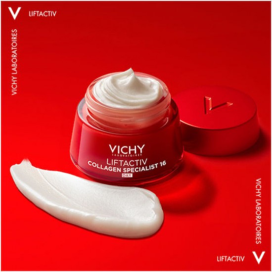 Vichy Liftactiv Collagen Specialist 16 48ωρη Αντιγηραντική Κρέμα Προσώπου Ημέρας με Κολλαγόνο & Πεπτίδια 50ml