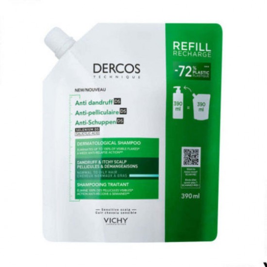 Vichy Dercos Refill Σαμπουάν κατά της Πιτυρίδας για Κανονικά Μαλλιά 390ml
