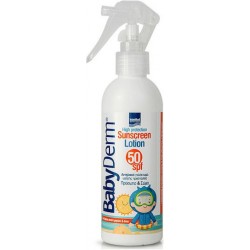 InterMed Babyderm SPF50 Αδιάβροχο Βρεφικό Αντηλιακό Spray για Πρόσωπο & Σώμα 200ml