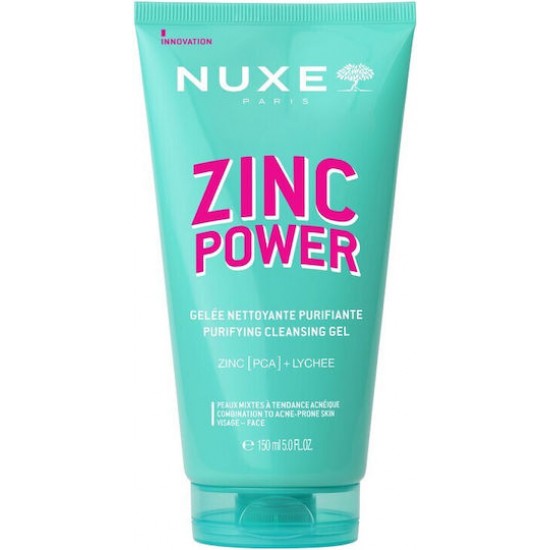 Nuxe Zinc Power Gel Καθαρισμού Προσώπου για Ακνεϊκές Επιδερμίδες 150ml