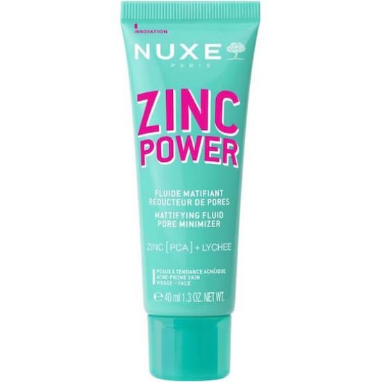 Nuxe Zinc Power Light Ρυθμιστική Λεπτόρρευστη Κρέμα Προσώπου 40ml