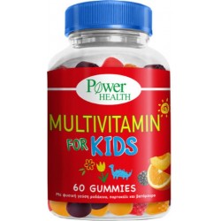 Power Health Multvitamin for Kids Πολυβιταμίνη Ροδάκινο, Πορτοκάλι & Βατόμουρο 60 ζελεδάκια