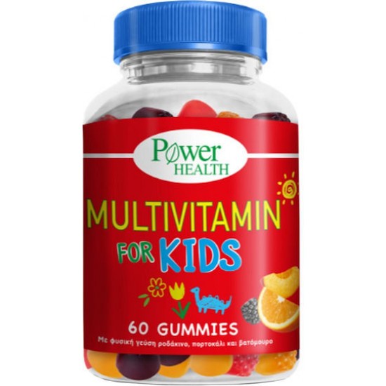Power Health Multvitamin for Kids Πολυβιταμίνη Ροδάκινο, Πορτοκάλι & Βατόμουρο 60 ζελεδάκια