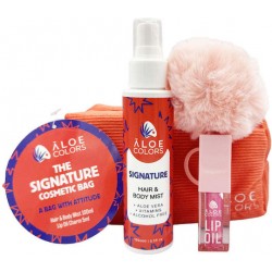 Aloe Colors The Signature Bag Σετ Περιποίησης 3τμχ