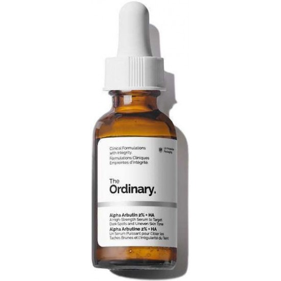 The Ordinary Ordinary Alpha Arbutin 2% Ενυδατικό Serum Προσώπου με Υαλουρονικό Οξύ για Λάμψη & Πανάδες 30ml