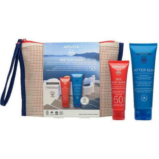 Apivita Bee Sun Safe Σετ με After Sun & Νεσεσέρ SPF50 3τμχ